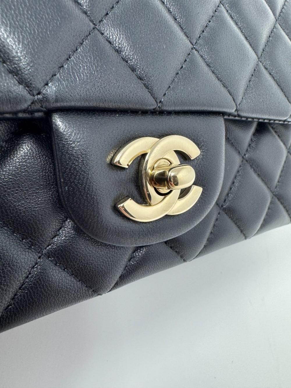 Chanel Lambskin Mini Rectangular Classic Flap Black - Picture 6 of 12
